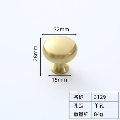 Gold cabinet brass handle