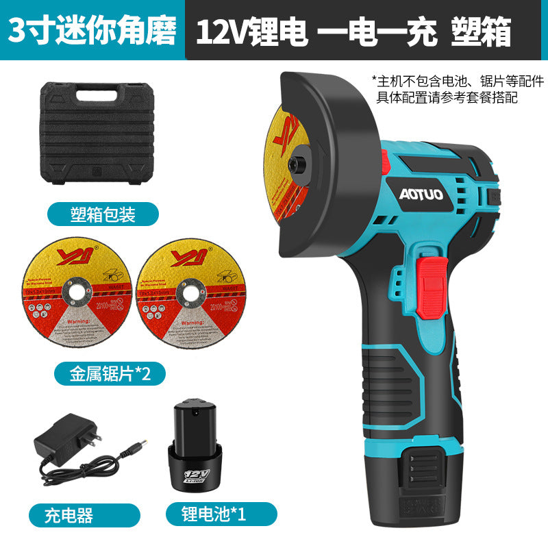 New lithium battery 3 inch angle grinder, grinder, small angle grinder mini, handheld grinder, power tools