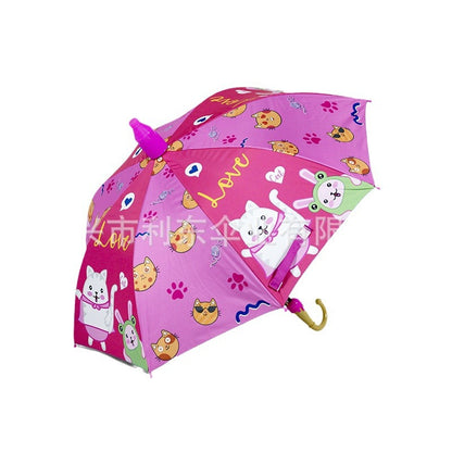 Cartoon Sun Umbrella Ice Cream Handle Kids Umbrella