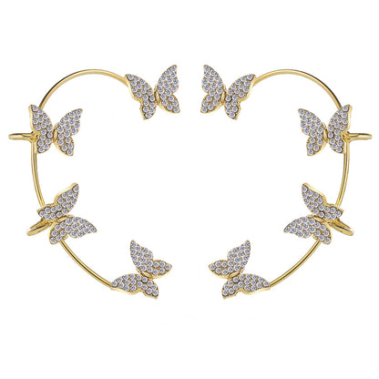 Rhinestone Butterfly Earrings