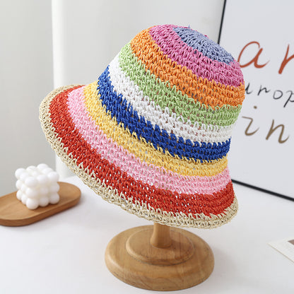 Trend Sun Hat Beach Women's Fresh Woven Fisherman