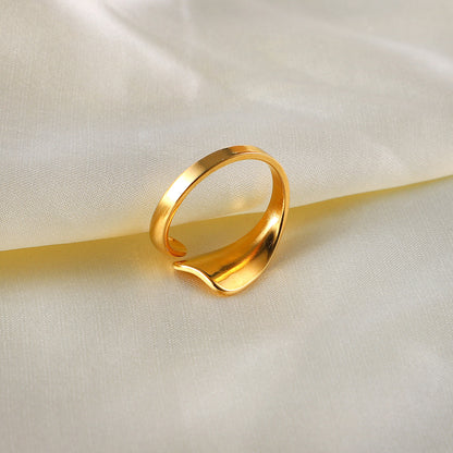 18K gold-plated special-shaped open ring