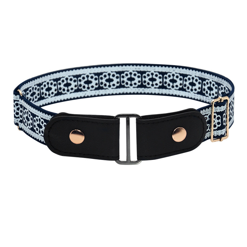 Belt men's and women's elastic belt