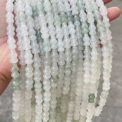 Natural ice jade gourd beads loose beads