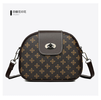 Printed letters single shoulder crossbody small square bag female