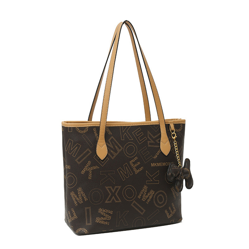 Large capacity printed tote women's bag handbag