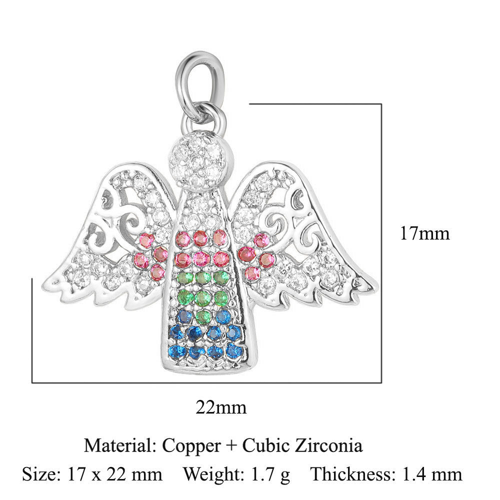 Virgin Angel Copper Zircon Pendant