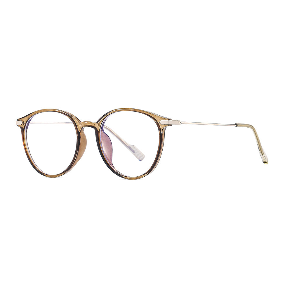 Xiaohongshu Oversized Myopia Glasses Unisex Light Brown