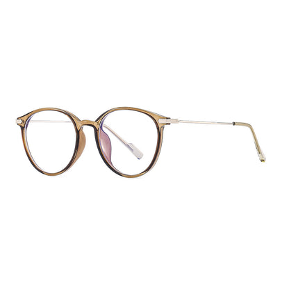 Xiaohongshu Oversized Myopia Glasses Unisex Light Brown