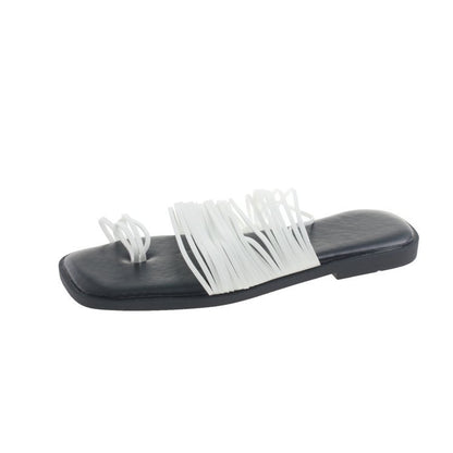 PU flat sandals