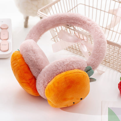 Adjustable Fruit Ear Muffs, Autumn/Winter Warm Ear Protectors