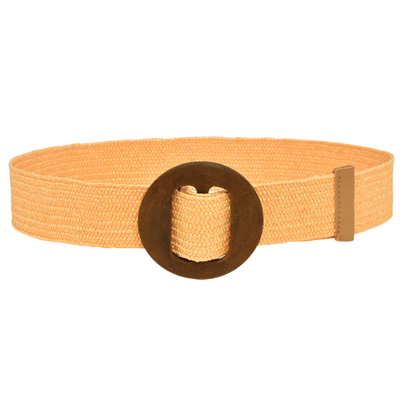 Women's canvas elastic belt