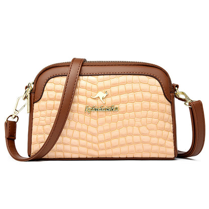 Summer versatile two-layer shoulder bag