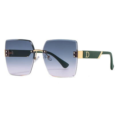 D Brand Frameless Cut-Edge Sunglasses