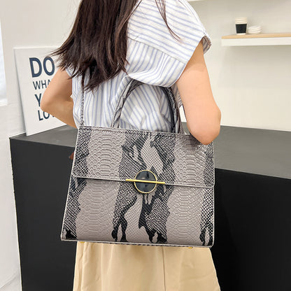 Popular PU snake pattern bag