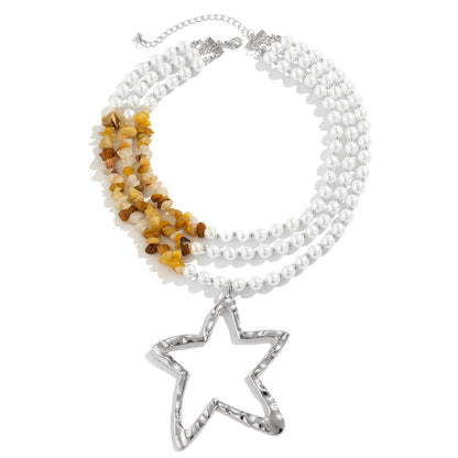 Multi-layer simple star necklace