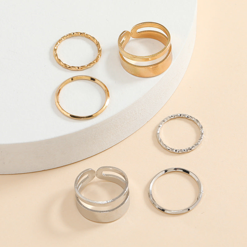 Three-piece combination ring cover ring