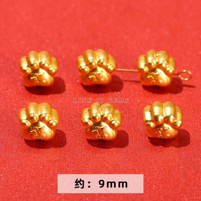 Ancient sand gold dragon year small accessories alloy