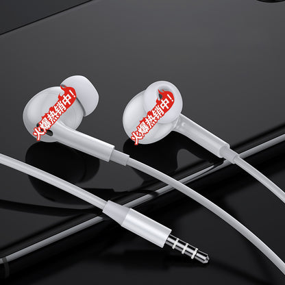 Auriculares con cable Android Apple Huawei Honor con micrófono Bass 