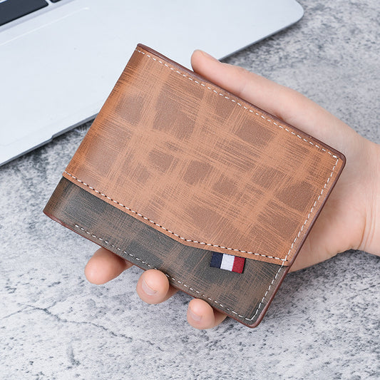 Large capacity men's wallet multi-layer