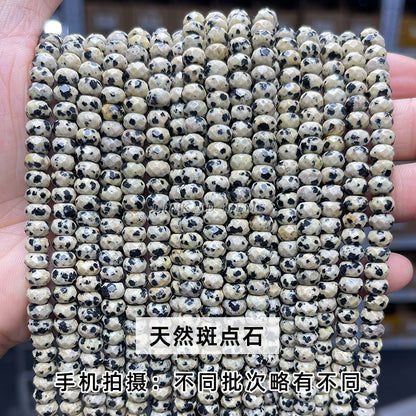 4 * 6Mm natural jade cut abacus beads