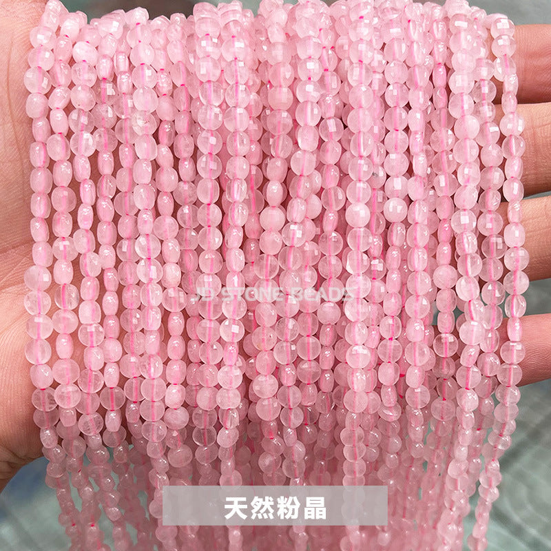 4 * 3Mm crystal sliced round cake-shaped loose beads