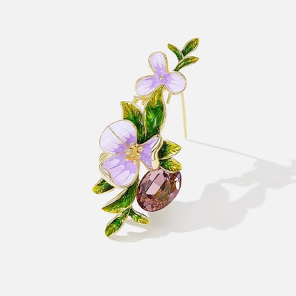 Iris brooch for women