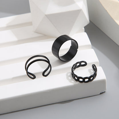 C-shaped ring set 3 pieces