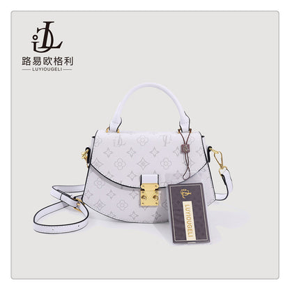 Korean version handbag premium texture shoulder oblique bag