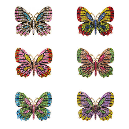 Fashion Colorful Butterfly Brooch Set