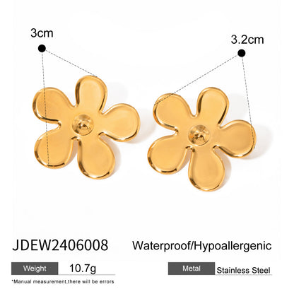 Glossy Flower Earrings