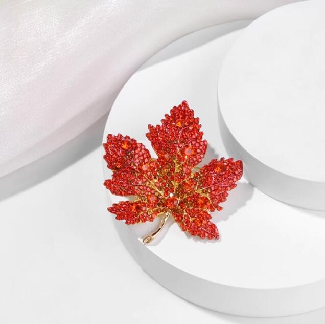 Red Maple Brooch