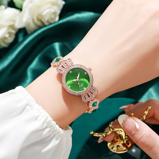 Peacock Green Women's Quartz Watch