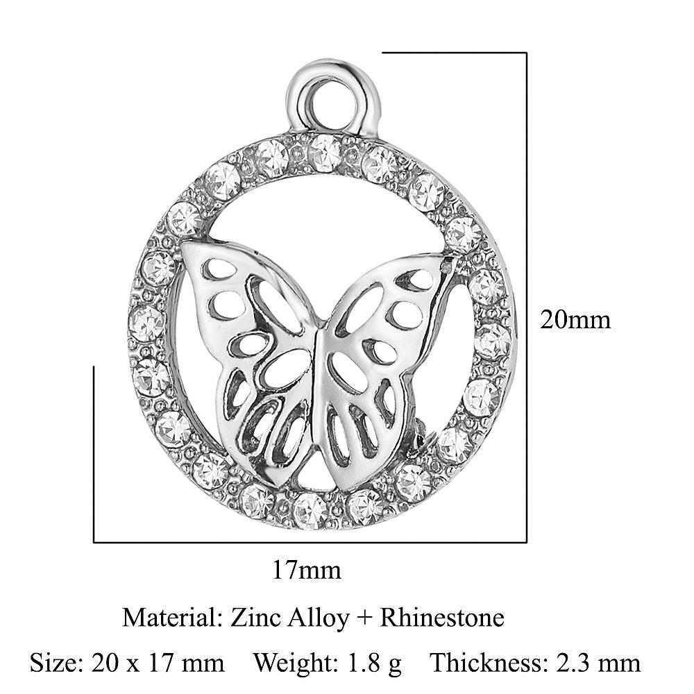 5pcs/pack bee starfish elk zinc alloy pendant