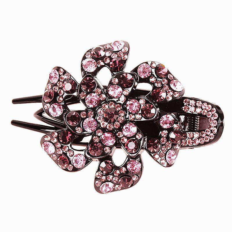 Elegant women's disc hair grab clip flower headdress