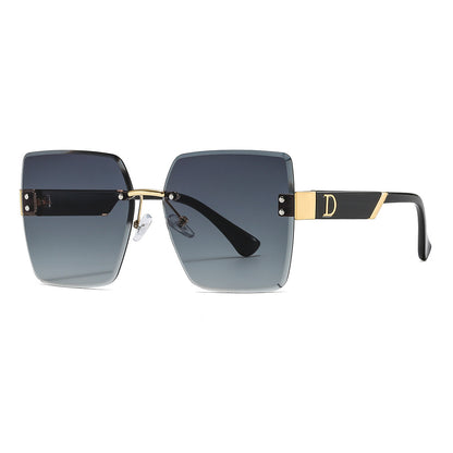 D Brand Frameless Cut-Edge Sunglasses