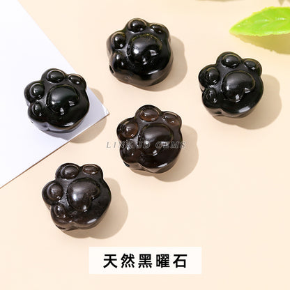 Wholesale of natural silver obsidian carving pendants