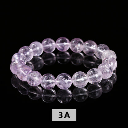 Pulsera de amatista lavanda que penetra el hielo natural 7A 