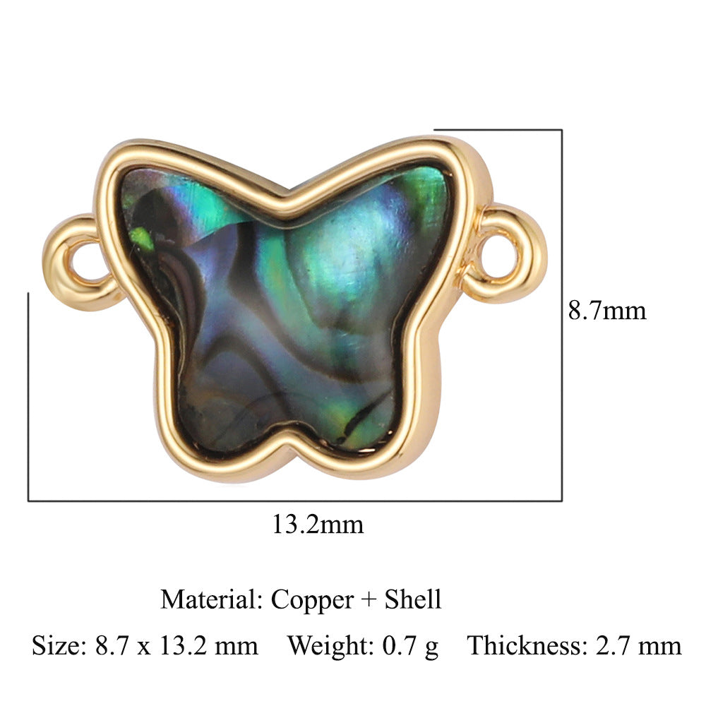 Shell copper jewelry connecting accessories