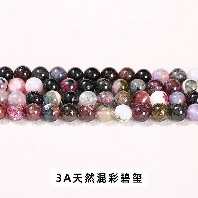 Colorful tourmaline round beads loose beads