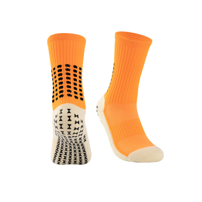 Adult Mid-Length Soccer Socks with Gel Anti-Slip