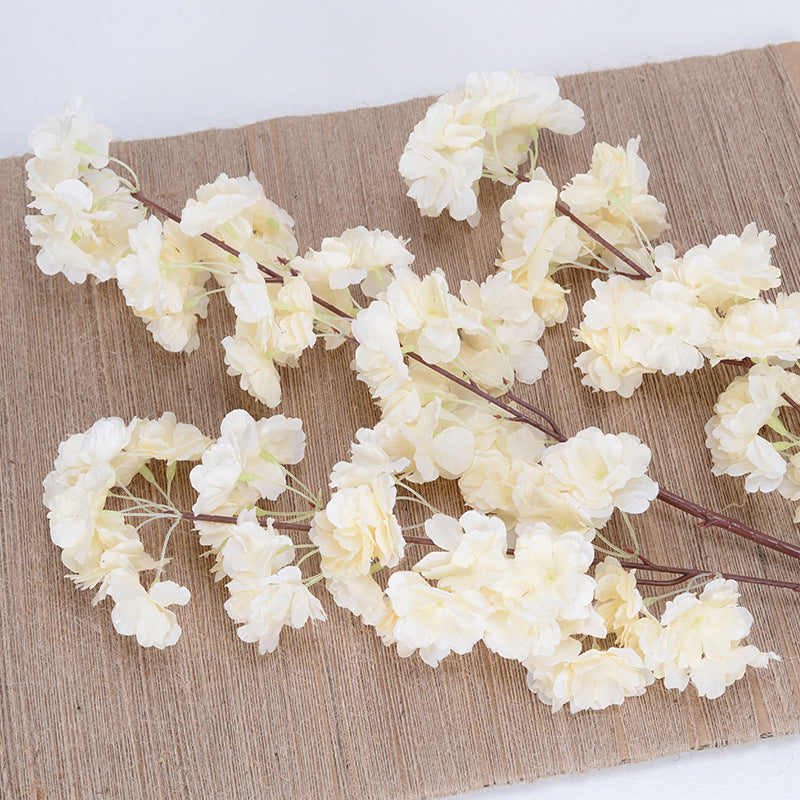 Flores artificiales de cerezo encriptadas de 4 puntas y 3 puntas 