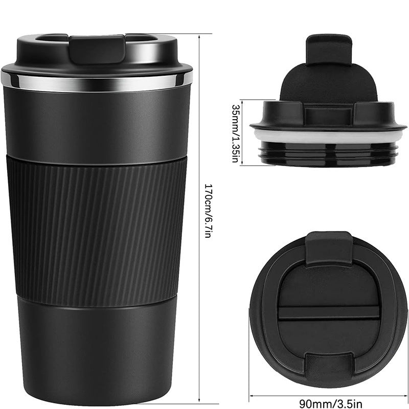 Stainless steel coffee cup double layer vacuum