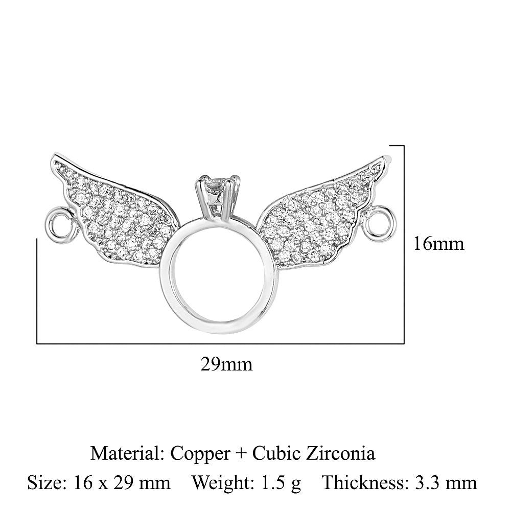 Lotus Butterfly Starfish Peach Heart Copper Zircon Pendant