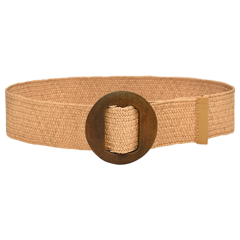 Women's canvas elastic belt