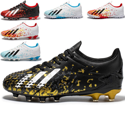 Cross-Border Football Shoes Men TF Studs Youth Two-Tone Long