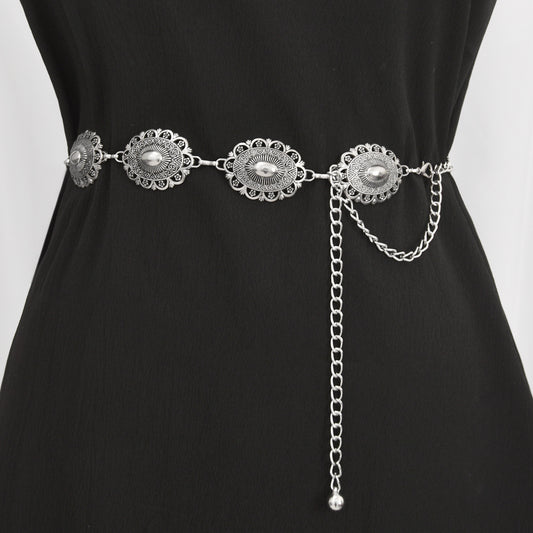 Versatile metal alloy waist chain fashion