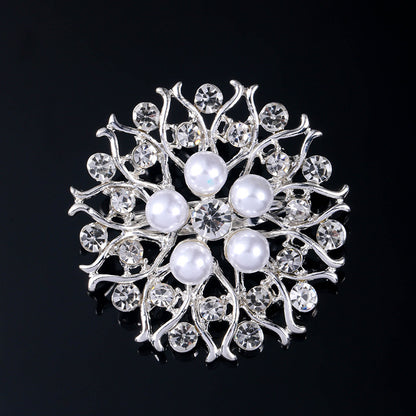 Acrylic Brooch Rhinestone Inlaid Pin