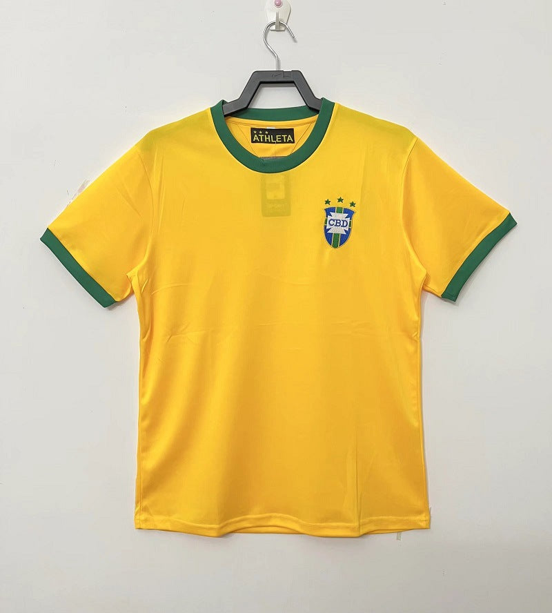 1970 World Cup Brazil Retro 10 Pel¨¦ Classic Replica Thai Jersey