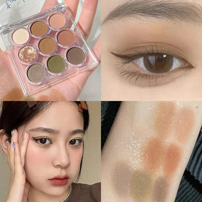 Peach Nine-Color Eyeshadow Palett